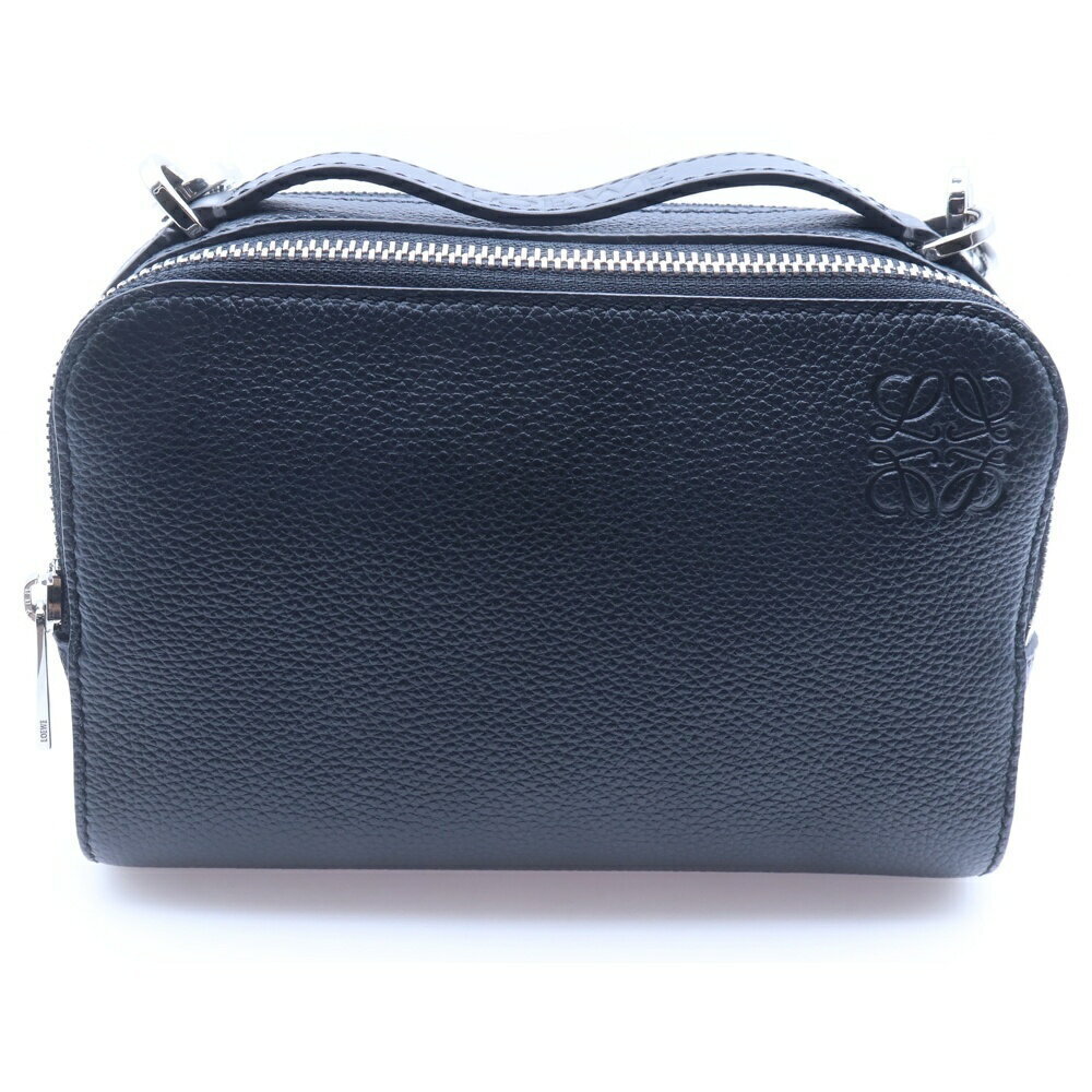 LOEWE Crossbody Camera Bag Shoulder Black Leather